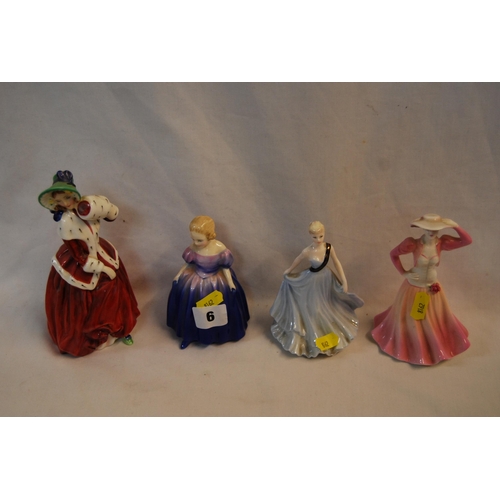 6 - 2 ROYAL DOULTON FIGURINES 