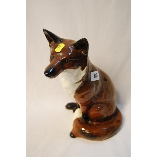 80 - LARGE BESWICK CHINA FOX (31CM)