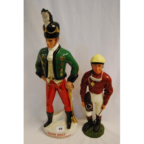 10 - VINTAGE IRISH MIST LEGENDARY LIQUER GUARDSMAN ADVERTISING FIGURE (49CM) AND MODERN COMPOSITE FIGURE ... 