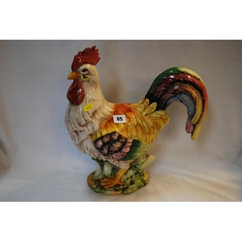 85 - LARGE POTTERY COCKEREL (40CM)