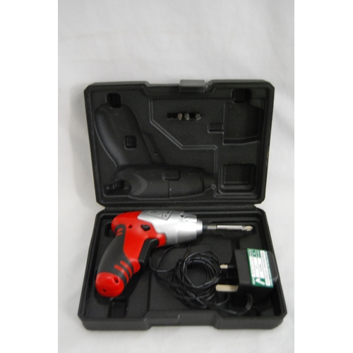 55 - WILKO 3.6v CORDLESS DRILL WITH CHARGER, IN CASE