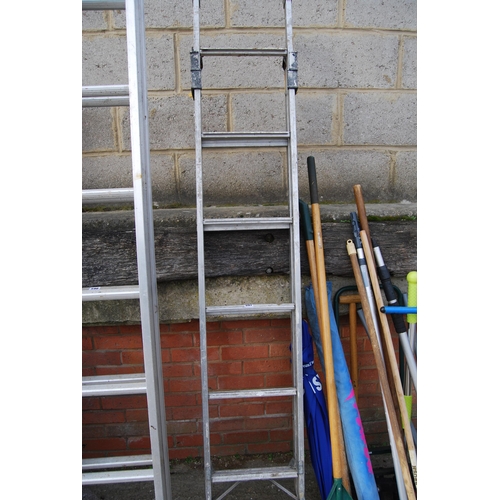 597 - ALUMINIUM FOLDING LADDER