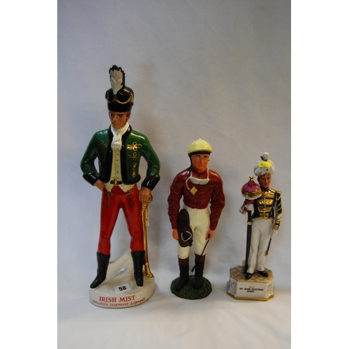 58 - VINTAGE IRISH MIST LEGENDARY LIQUER GUARDSMAN ADVERTISING FIGURE (49CM), MODERN COMPOSITE FIGURE OF ... 