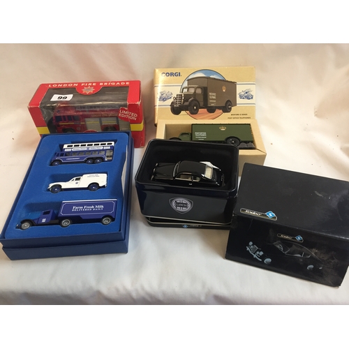 99 - LLEDO LIMITED EDITION SET OF 3 CO-OP VEHICLES IN BOX, CORGI BEDFORD O SERIES, PO TELEPHONE VAN (BOXE... 