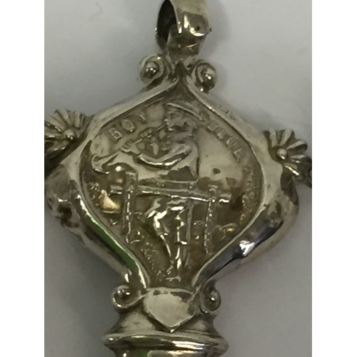 EMBOSSED SILVER BABIES RATTLE / TEETHER WITH MOTHER-OF-PEARL HANDLE ...