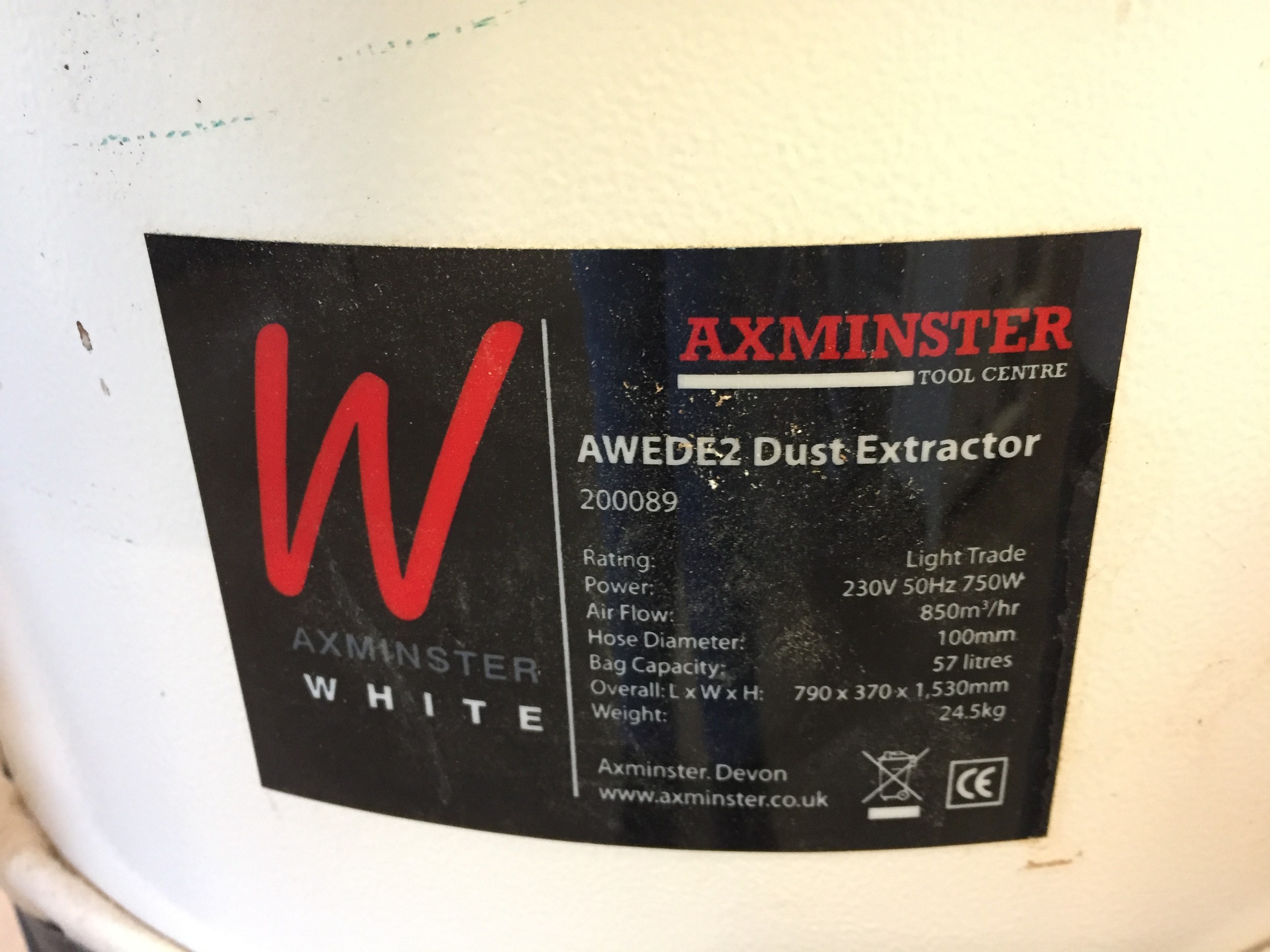 AXMINSTER AWEDE2 DUST EXTRACTOR