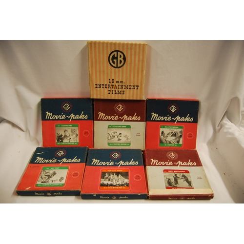 188 - SIX MOVIE PAKS 16MM FILMS IN ORIGINAL BOXES AND ONE OTHER 16MM FILM