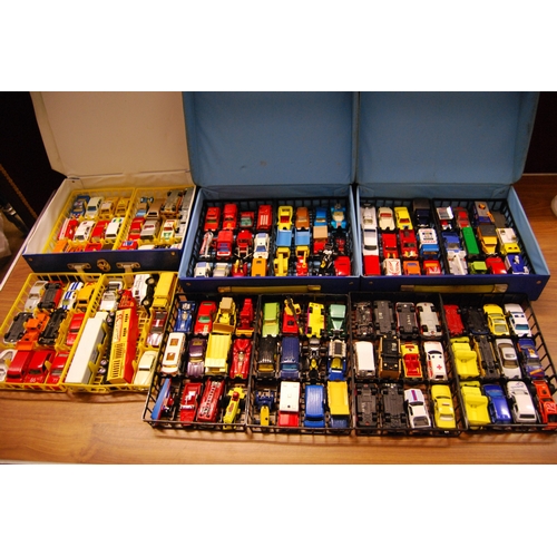 197 - 3 CARRY CASES OF MATCHBOX VEHICLES