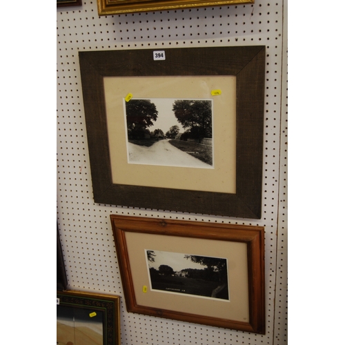 394 - 2 OLD PHOTOGRAPHS OF COTTESMORE GRANGE & MAIN STREET