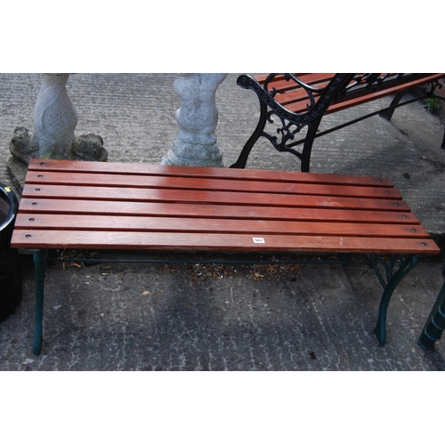 567 - SLATTED METAL GARDEN BENCH