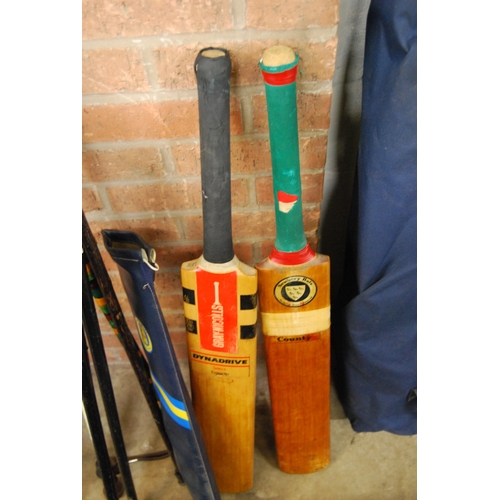 195 - NEWBERY COUNTY CRICKET BAT & GRAY NICHOLLS DYNADRIVE CRICKET BAT