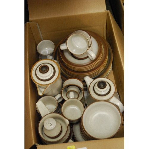 211 - DENBY STONEWARE BREAKFAST & DINNER SERVICE (39 PIECES)