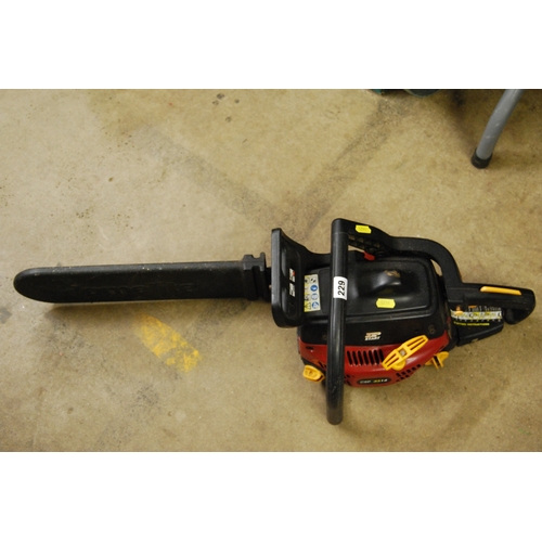 229 - HOMELITE 33cc PETROL CHAIN SAW