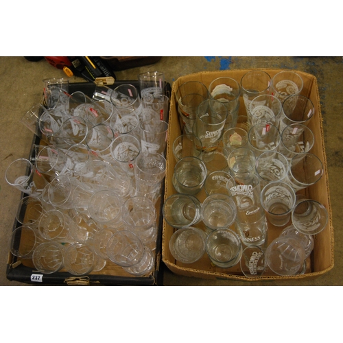 237 - 2 BOXES OF GLASSES