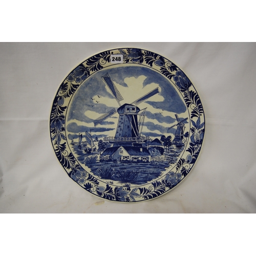 248 - LARGE BLUE & WHITE DELFTWARE PLATTER