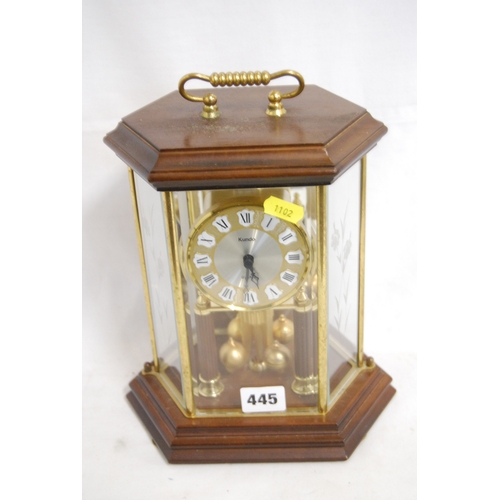 445 - KUNDO QUARTZ SKELETON CLOCK