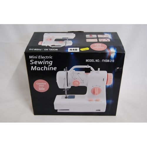 448 - MINI ELECTRIC SEWING MACHINE