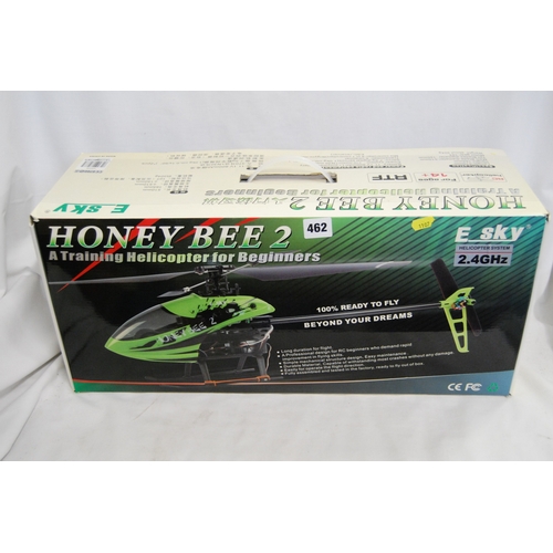 462 - E SKY HONEY BEE 2 TRAINING HELICOPTERS 2.4 GHZ