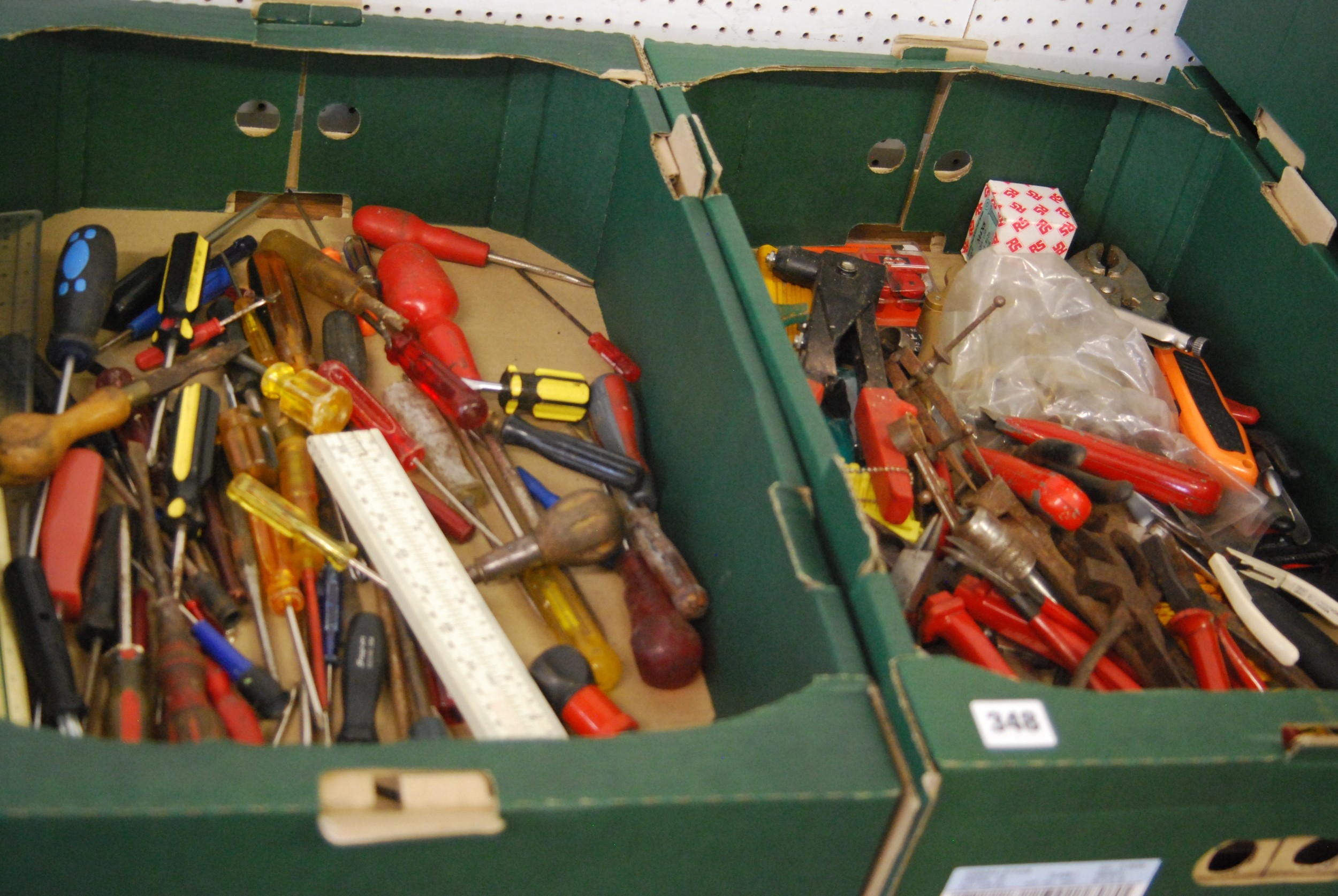 2 BOXES OF HAND TOOLS