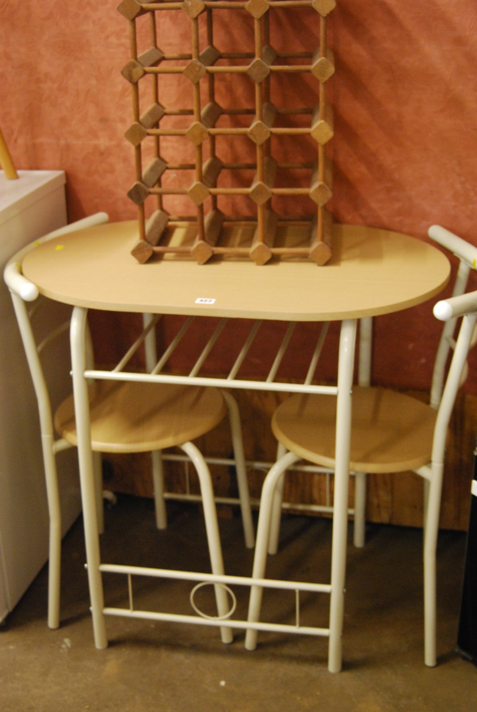 MODERN BREAKFAST TABLE & 2 CHAIRS