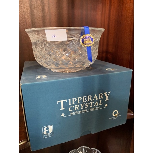 26 - Tipperary Crystal Bowl