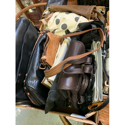 64 - Box lot, mainly large handbags