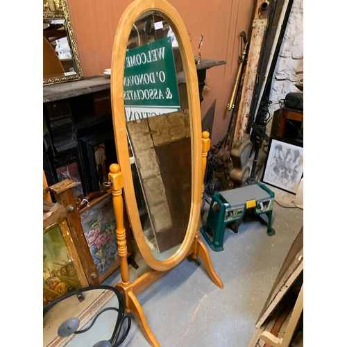 65 - Cheval Mirror on stand