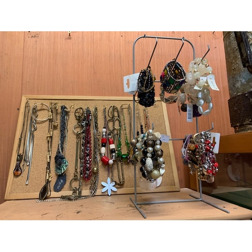 67 - Large collection of costume jewellery (mostly new with tags)