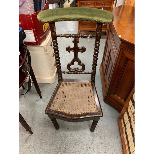 232 - Antique oak bedroom chair