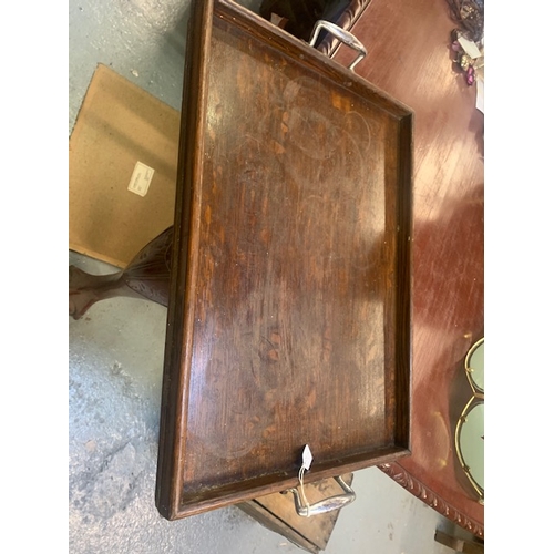 29 - Oak vintage tray