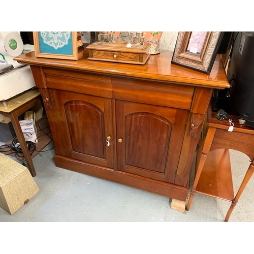 216 - 2 door mahogany side board