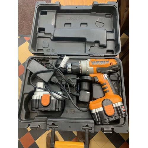 24D - Worx drill with 2 batteries in perfect working order