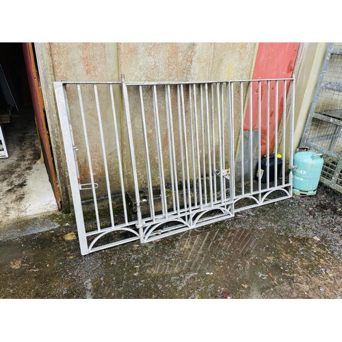 311 - Set of galvanised gates 7'x4' and 3'x4'