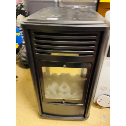 48 - De Vielle gas fire effect heater with regulator