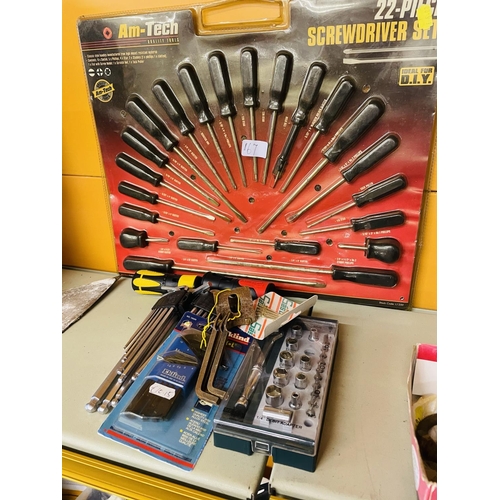 167 - Allen key sets and screwdriver set