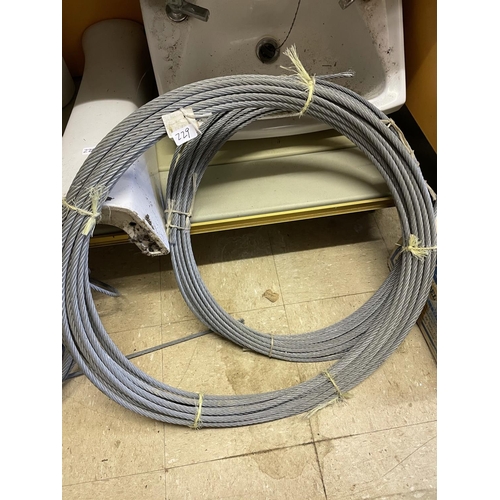 229 - 2 rolls of steel rope