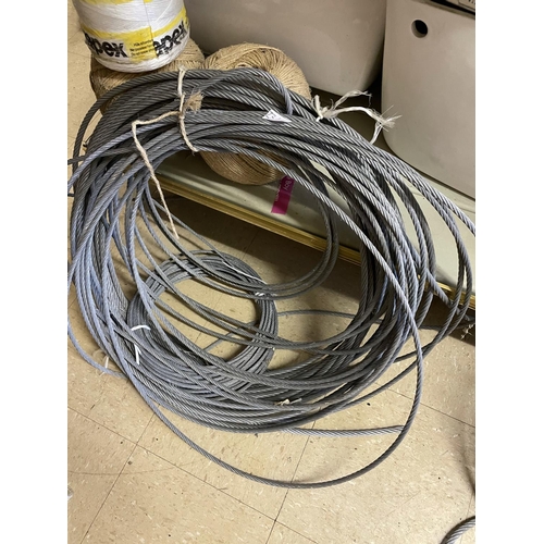 231 - 3 rolls of steel rope