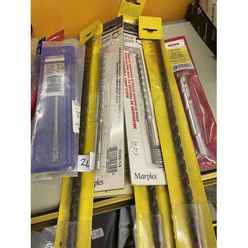 245 - Quantity of masonry bits and others