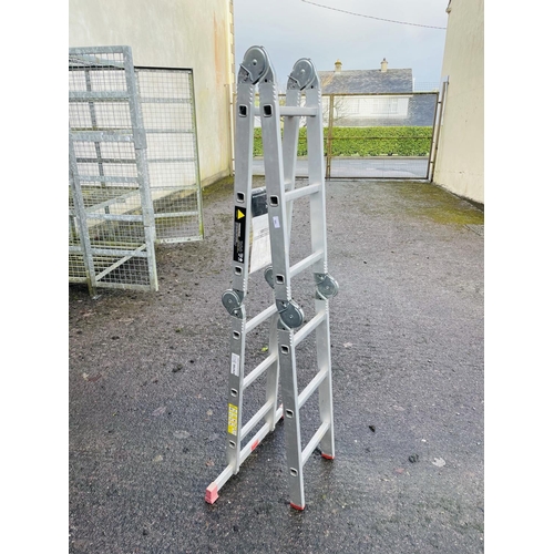 145 - Youngman 200 4 part extendable ladder