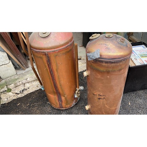 149 - 2 copper cylinders