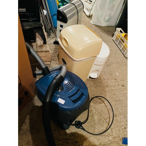 340 - Bosch hoover and 2 bins