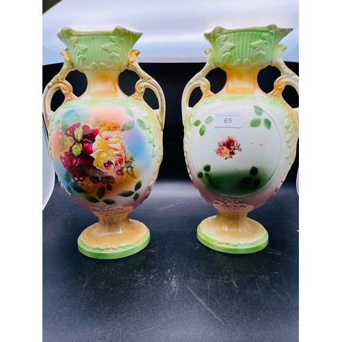 65 - Pair of antique Victorian vases