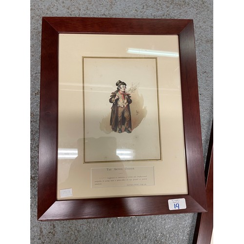 81 - Set of 4 framed prints from the Pickwick Papers