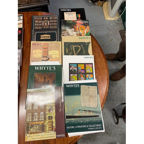 408 - Large collection of Irish auction house catalogues including Whytes and Mealys