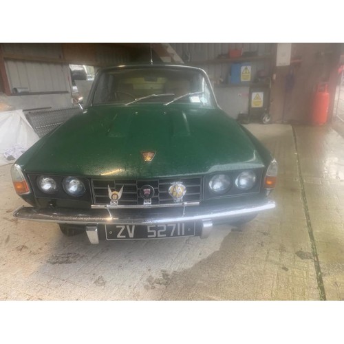 415 - Two Vintage Cars, 1973 Rover P6, 2 litre petrol, in good order, running, with tax book
Rover P6, 2.2... 