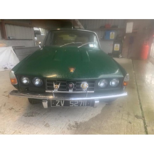 415 - Two Vintage Cars, 1973 Rover P6, 2 litre petrol, in good order, running, with tax book
Rover P6, 2.2... 