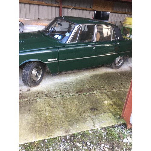 415 - Two Vintage Cars, 1973 Rover P6, 2 litre petrol, in good order, running, with tax book
Rover P6, 2.2... 