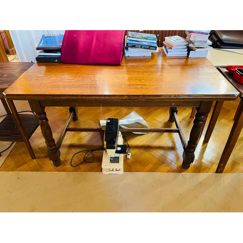 7 - Antique oak dining table