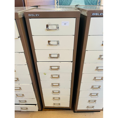 17 - Bisley 9 drawer filing cabinet