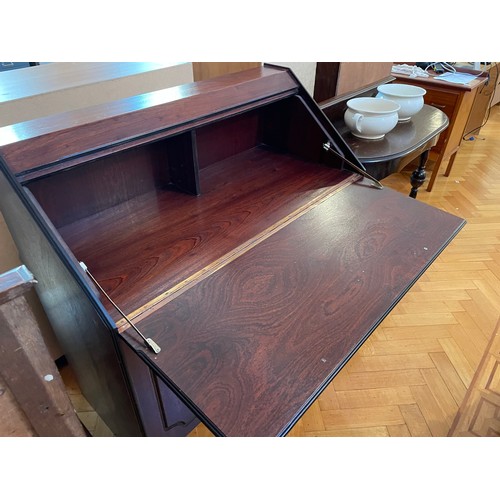 56 - Mahogany writing bureau, 41''w x 41''h